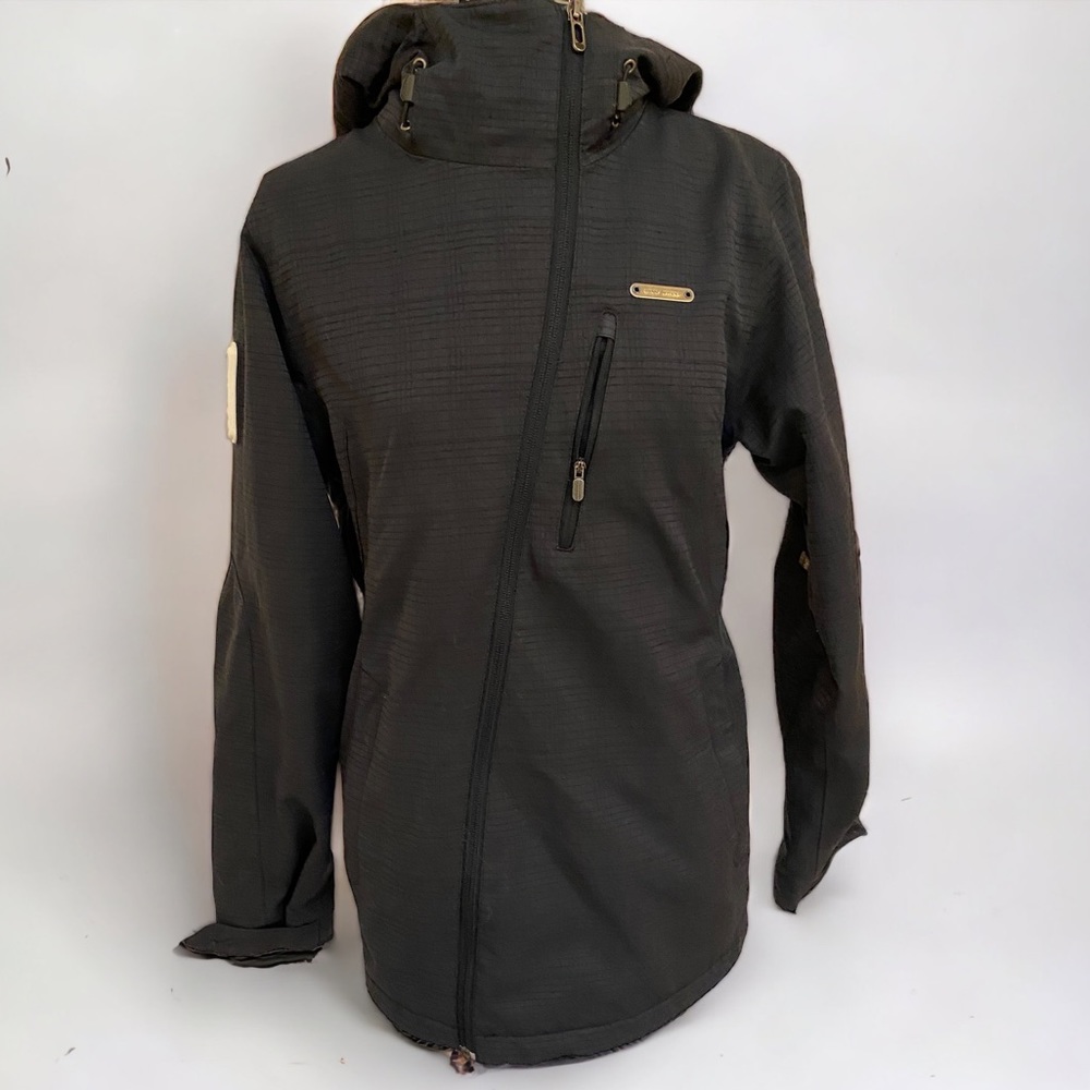 Under Armour Hooded Ski Jacket - Black, Sz M, No Flaws